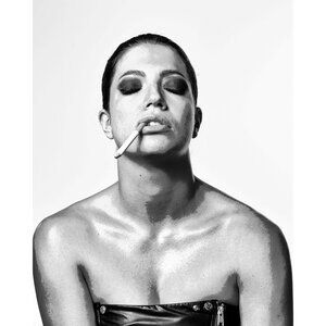 Not a Care in the World - 4x6" - Artistic Portrait Photography - Black and White